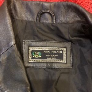 Niko Milano Lamb Skin Jacket Size Medium